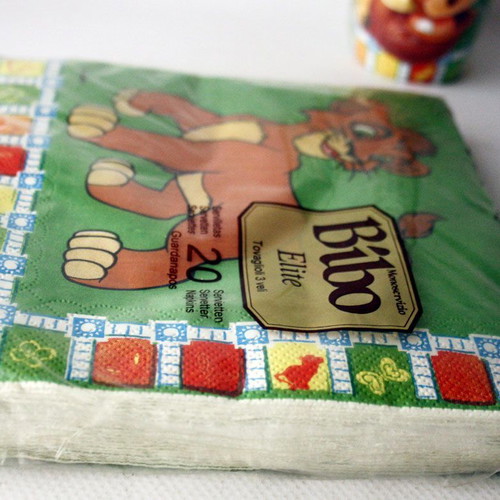 Vintage 90's Lion King Simba's Pride party set 20 napkins 10 cups Bibo new