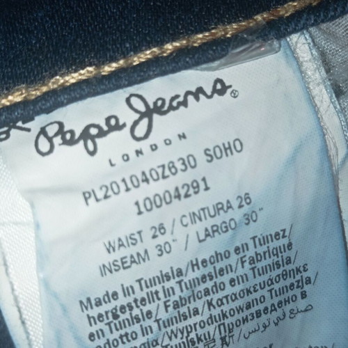 Pepe Jeans denim like new, regular fit, size W26 L30