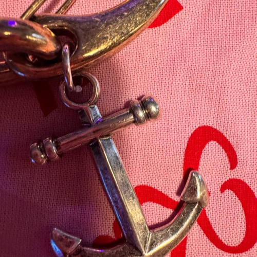 Zara x Kate Moss Limited Edition keychain like new, black and silver