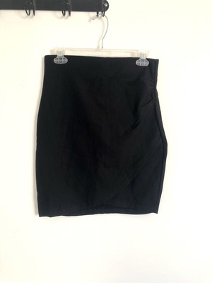 Celestino Black Mini Elastic Wrap Skirt Large like new