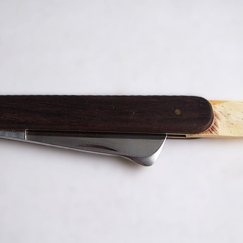 Traditional Vaccination Folding Knife used, stainless steel blade