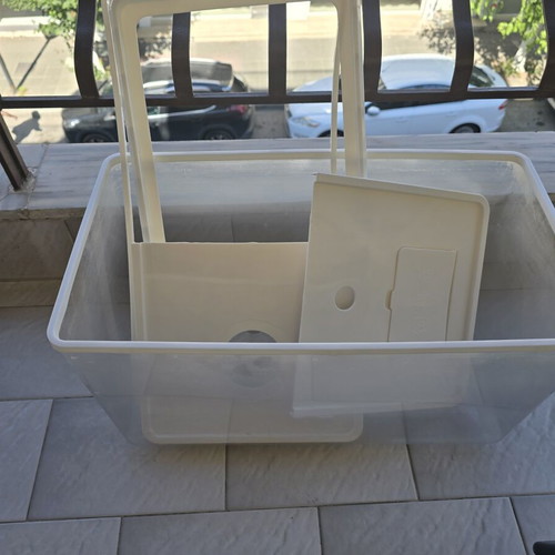 Aquarium for fish or turtles used with extras, 52x29x29 cm