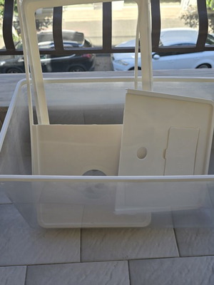 Aquarium for fish or turtles used with extras, 52x29x29 cm