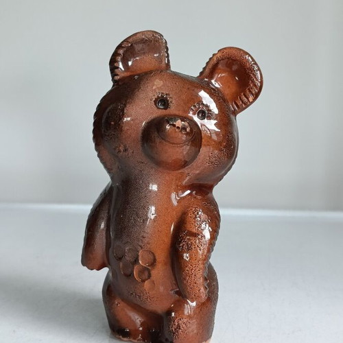 Misha Bear Porcelain Figurine like new, 1980 Moscow Olympics symbol