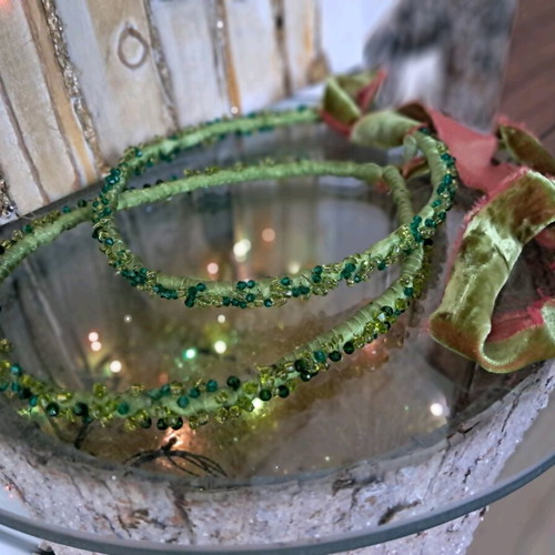 Wedding crowns green new, colorful, intricate and refined
