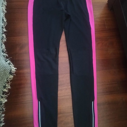Nike Dry Fit women's sports leggings used, size Large, black and pink