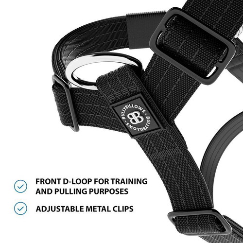 BullyBillows TRI-Harness® dog harness new, anti-pull, 3 attachment points