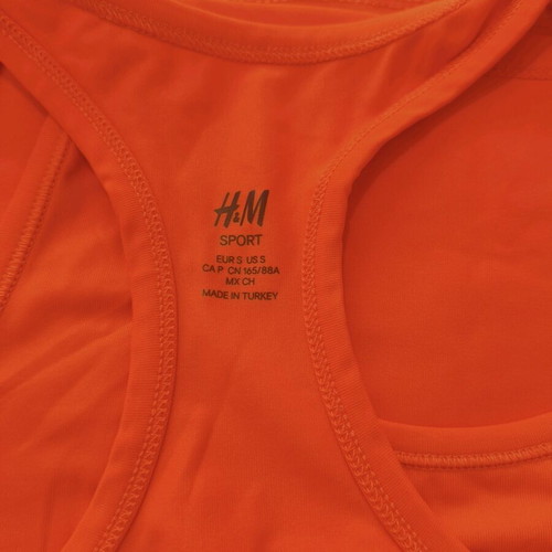 H&M sports t-shirt orange size S like new