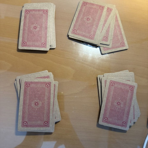 Kraft collectible playing cards with red back, new