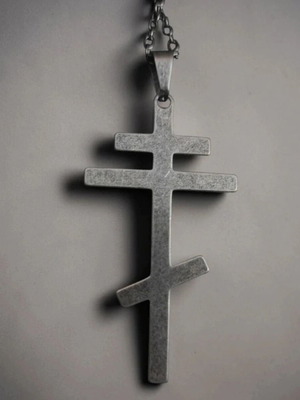 Cross large, old metal color, new