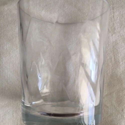 Vintage διάφανα ποτήρια από γυαλί σαν καινούργια