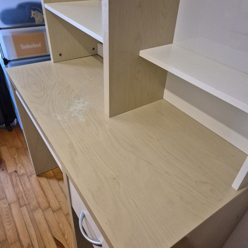 IKEA Micke Desk with Shelves and Magnetic Board used
