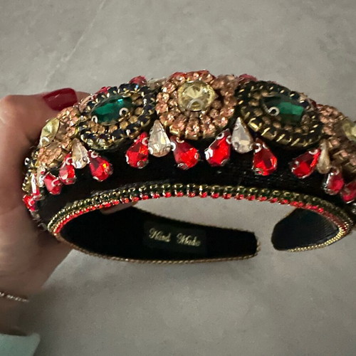 Hairband with rhinestones new, colorful