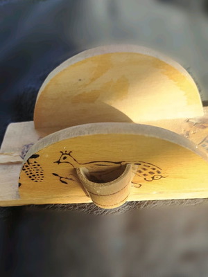 Handmade wooden napkin holder