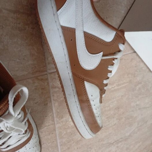 Nike Court Vision Low sneakers used, size 40, grey and brown
