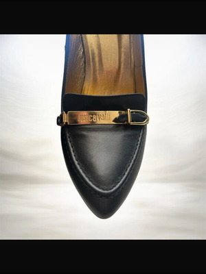 Just Cavalli women's pumps size 39 used, black leather