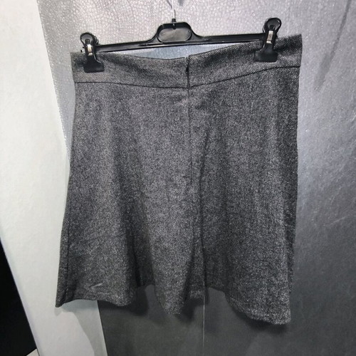 Benetton wool and silk skirt like new, grey melange