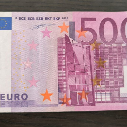 Collectible banknote of 500 euros