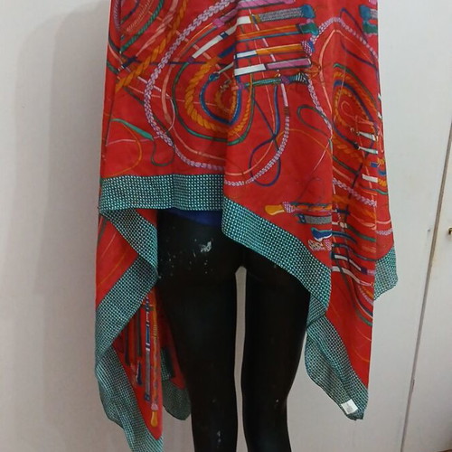 Pashmina large multicolor 30% silk 70% viscose like new