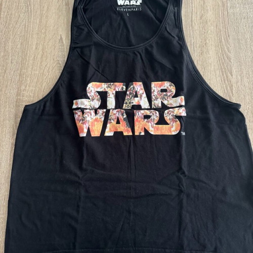 Star Wars sleeveless shirt Eleven Paris used, size L, black