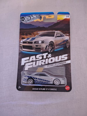 Hot Wheels Nissan Skyline R34 Silver Series new