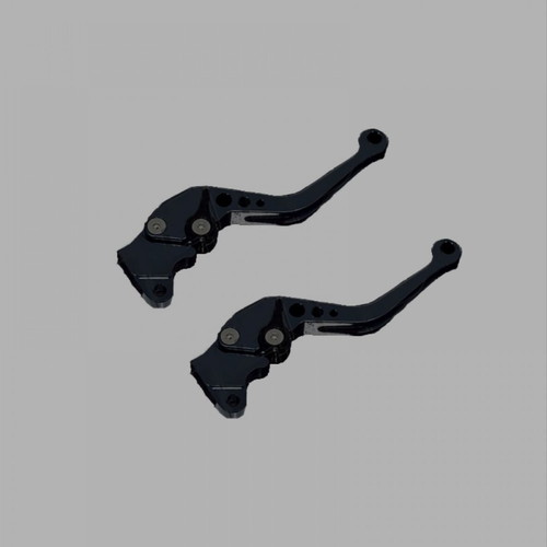 Adjustable black motorcycle levers new