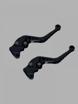 Adjustable black motorcycle levers new