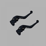 Adjustable black motorcycle levers new