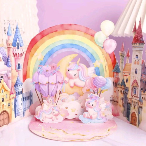 3D Greeting Card New for Baptism and Children's Party