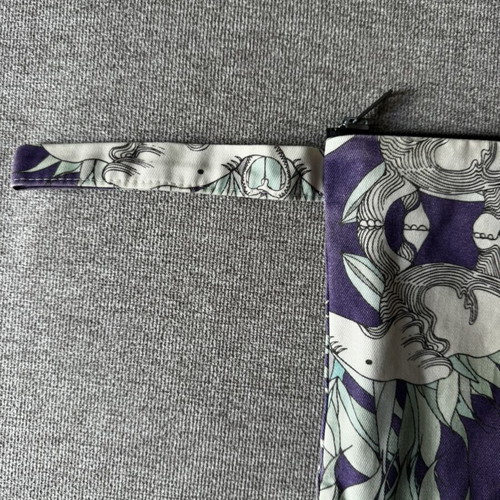 Bleecker & Love Handbag like new, colorful cotton pouch with zipper