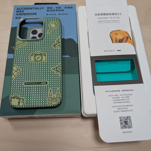 Pitaka Aramid Limited Edition iPhone 15 Pro Wes Anderson case like new