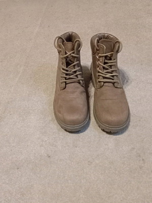 Boots size 37 used, beige, lightly worn