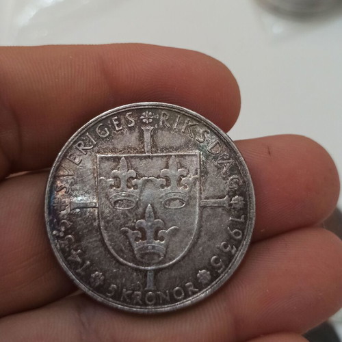 Sweden 5 Kronor 1935 silver coin