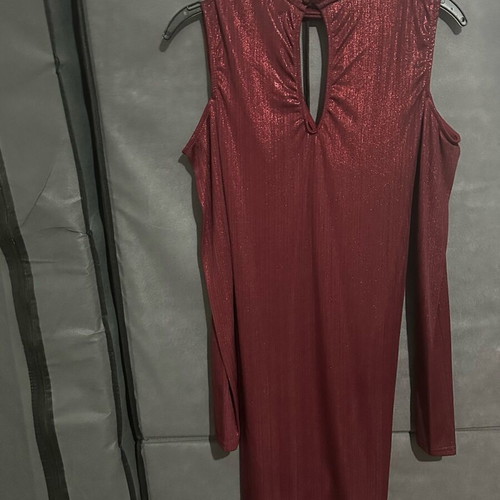 Metallic Red Dress New by Prague