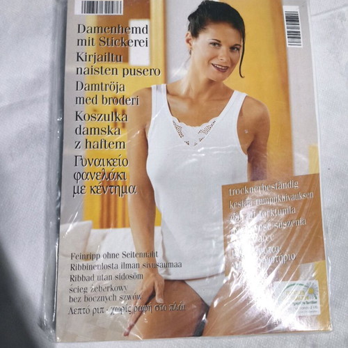 Cotton white undershirts new, set of 2, size M