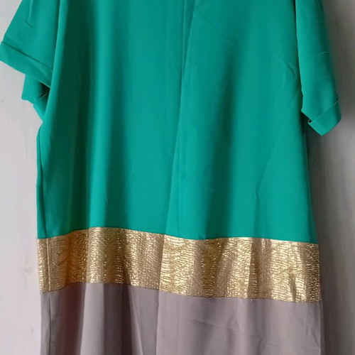 BSB summer women's dress M/L like new, turquoise and gold