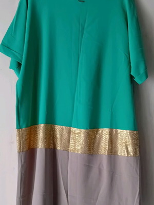 BSB summer women's dress M/L like new, turquoise and gold