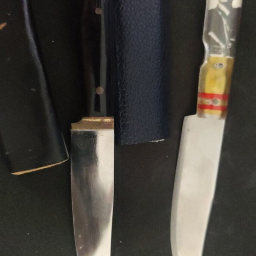 Decorative Cretan knives set used, suitable for gifts