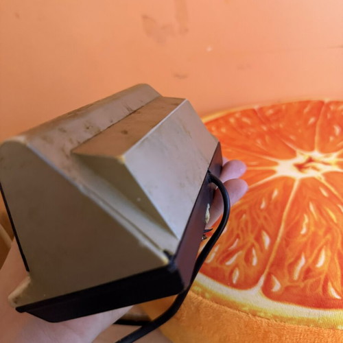 Silver Vintage Alarm Clock used, retro decorative piece