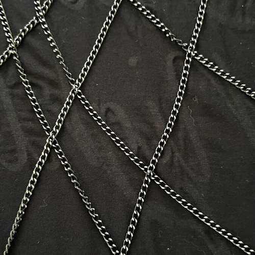 Top with chains like new, black, size M