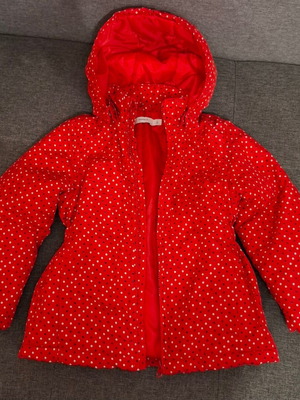 Name It red jacket like new, size 4 years, 104 cm