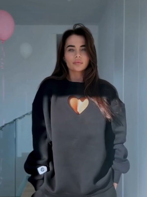 Tracksuit with heart new, black, size small