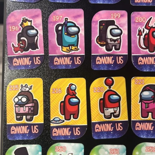 Among Us metal caps set of 125 used