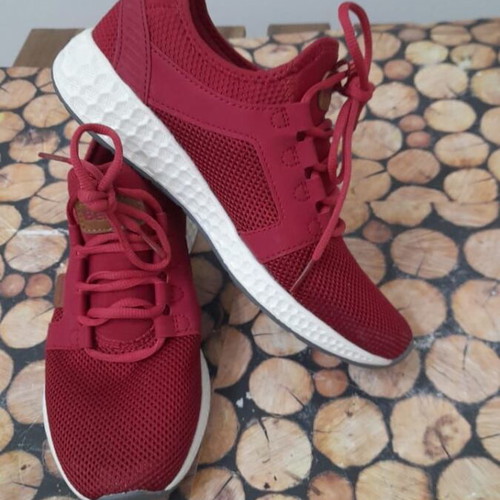 Bench women's athletic shoes like new, breathable fabric, size 38, red