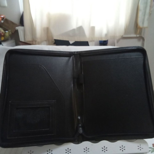 Intel folder blue like new with pocket and notepad
