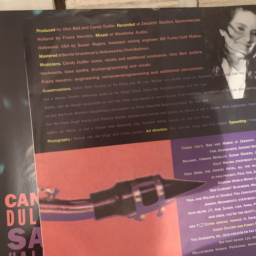 Candy Dulfer Saxuality Vinyl LP used, jazz