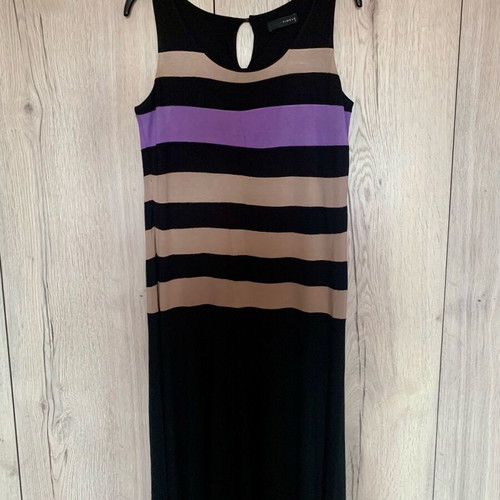 Viscose dress black and beige like new