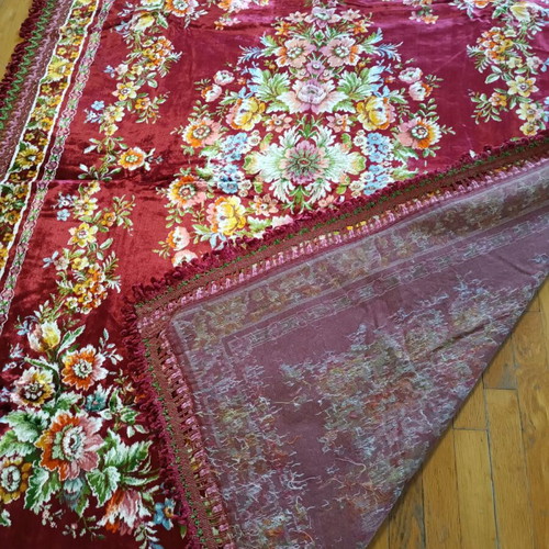 Velvet vintage blanket like new 160 x 200