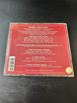 Händel Collection Classical CD 1994 with Messiah and Water Music