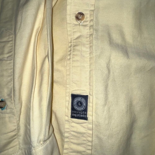 Πουκάμισο Tommy Hilfiger vintage μεταχειρισμένο, μέγεθος L, μπεζ